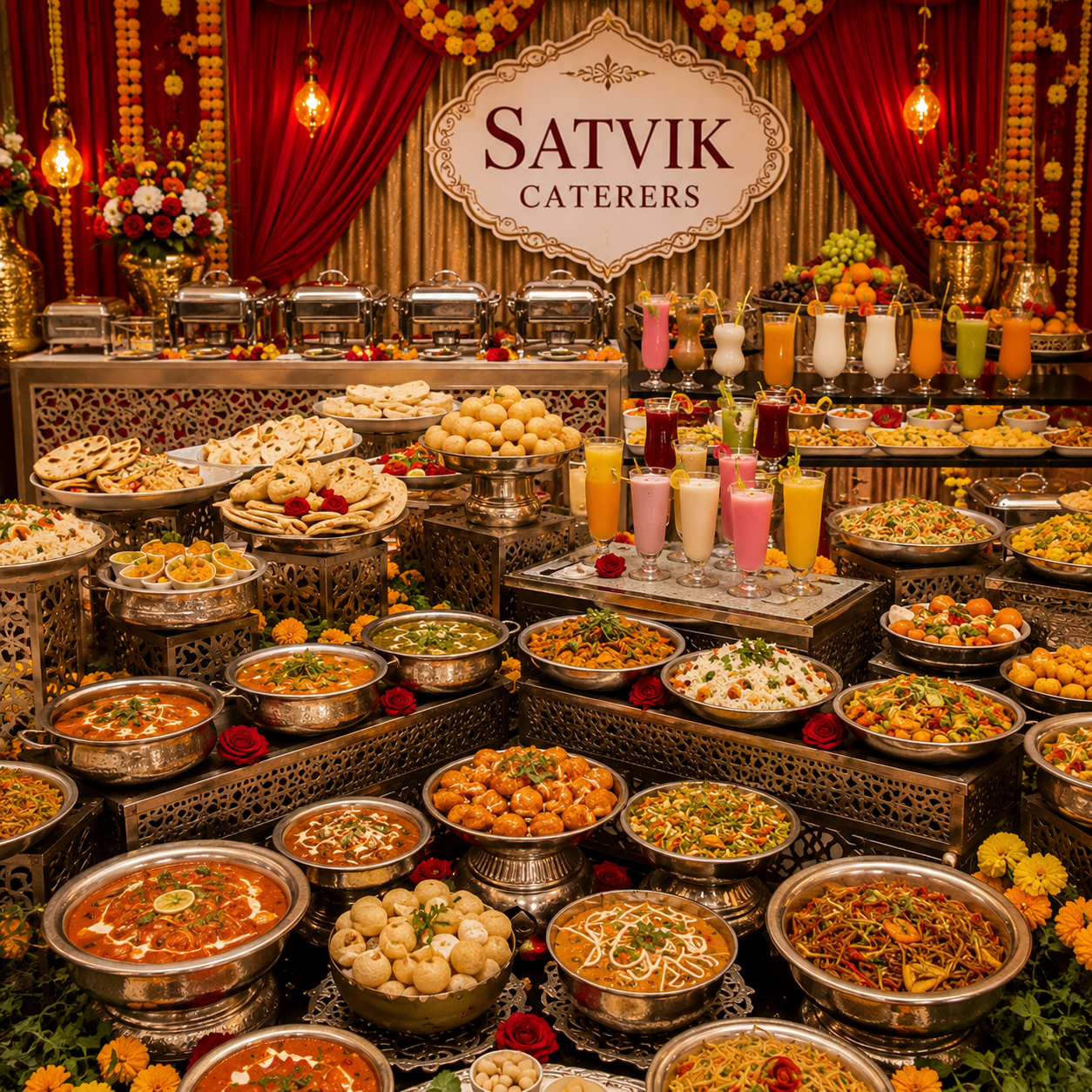 Wedding catering grand buffet
